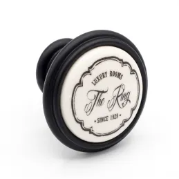 Bouton de meuble KING / Noir