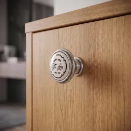 Bouton de meuble KING / Vieux argent