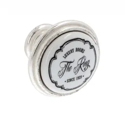 Bouton de meuble KING / Vieux argent