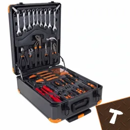 Set d'outils 1000 pièces avec chariot en aluminium / Anthracite