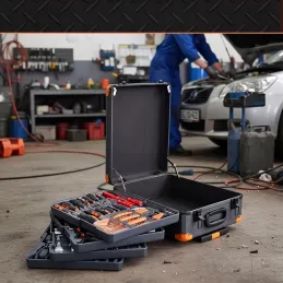 Set d'outils 1000 pièces avec chariot en aluminium / Anthracite