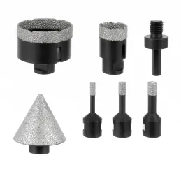 Ensemble professionnel de 7 scies-cloches diamantées 6 - 68 mm avec mallette