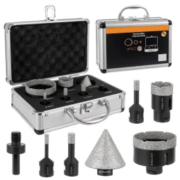 Ensemble professionnel de 7 scies-cloches diamantées 6 - 68 mm avec mallette