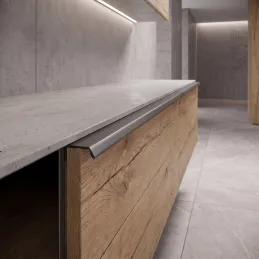 Poignée pour bord de porte MELIA / Noir mat