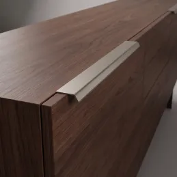 Poignée pour bord de porte MELIA / Nickel mat