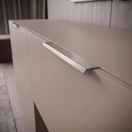 Poignée pour bord de porte MELIA / Nickel mat