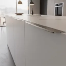 Poignée pour bord de porte KALA / Nickel mat