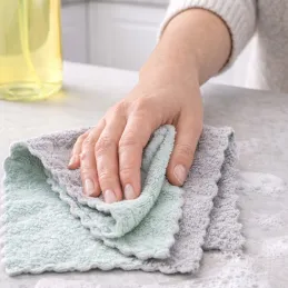 Lot de chiffons en microfibre TOPCLEAN - 10 pièces