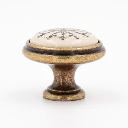 Bouton de meuble VIAMO CLOCK / Laiton vieilli