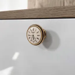 Bouton de meuble VIAMO CLOCK / Laiton vieilli