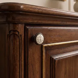 Bouton de meuble VIAMO CLOCK / Métallisé brun