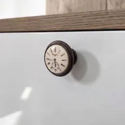 Bouton de meuble VIAMO CLOCK / Métallisé brun