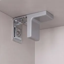 Ferrure de suspension pour meuble avec cache – Gris