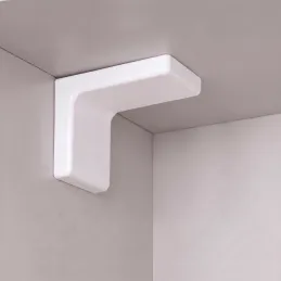 Ferrure de suspension pour meuble avec cache – blanc