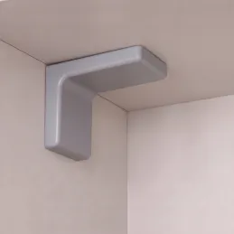 Ferrure de suspension pour meuble avec cache – Gris