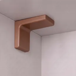 Ferrure de suspension pour armoire avec cache - Noyer