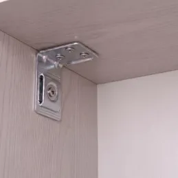 Ferrure de suspension pour armoire sans cache / Nickel