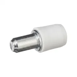 Support d'étagère pour verre avec joint - 100 pcs / Blanc