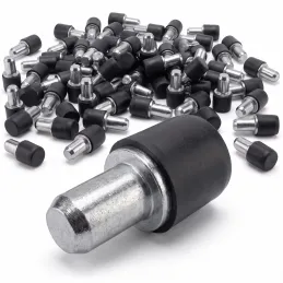 Support d'étagère pour verre avec joint - 100 pcs / Noir