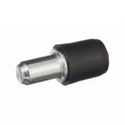Support d'étagère pour verre avec joint - 100 pcs / Noir