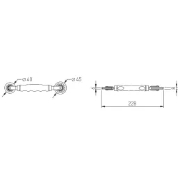 Outil universel pour l'installation de bandes LED dans un profilé 6-8 mm / Bleu