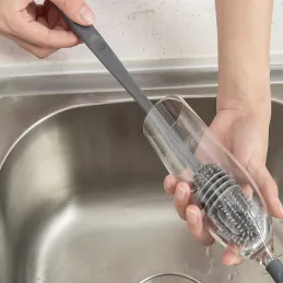 Brosse en silicone pour laver les verres / Gris