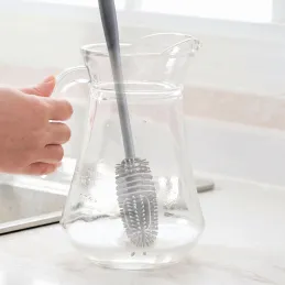 Brosse en silicone pour laver les verres / Gris