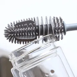 Brosse en silicone pour laver les verres / Gris