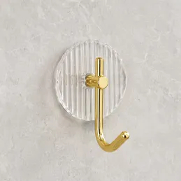 Porte-manteau adhésif GLAMOUR ROUND / Or brossé