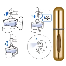 Vaporisateur de voyage pour parfum 5ml / Doré