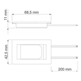 Interrupteur tactile 12V pour miroir avec variateur