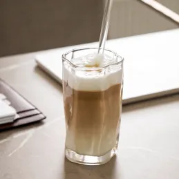 Verre à café en borosilicate WAVE 275 ml / Transparent