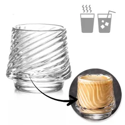 Verre à café en borosilicate GROOVE 150 ml / Transparent