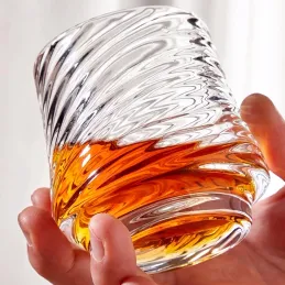 Verre à café en borosilicate GROOVE 150 ml / Transparent