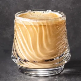 Verre à café en borosilicate GROOVE 150 ml / Transparent