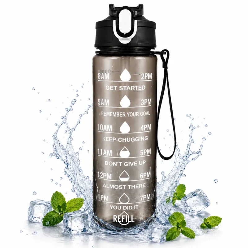 Bouteille d'eau de sport FIT ONE 750 ml / Noir
