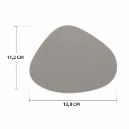 Set de 4 dessous de verre LANIO 110 x 140 mm / Beige
