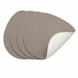 Set de 4 dessous de verre LANIO 110 x 140 mm / Beige