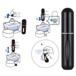Set de 2 vaporisateurs de voyage pour parfum COUPLE 5ml / Doré