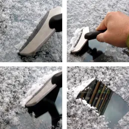 Grattoir à neige en métal SNOW FIX / Noir