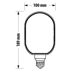 Ampoule LED décorative TANGO 4W / Brun fumé