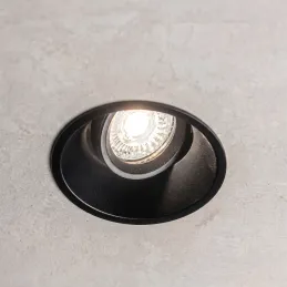 Spot design inclinable ADAMO ROUND / Noir mat