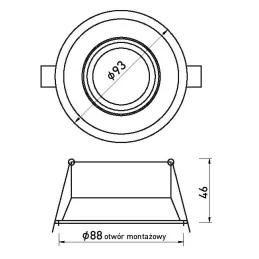 Spot design inclinable ADAMO ROUND / Blanc mat