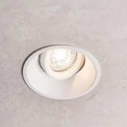 Spot design inclinable ADAMO ROUND / Blanc mat