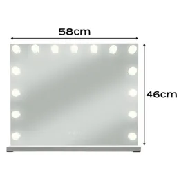 Miroir cosmétique avec lumière LED MELANIA / Blanc