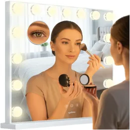 Miroir cosmétique avec lumière LED MELANIA / Blanc