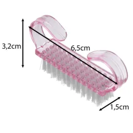 Brosse manucure pour les mains - 10 pcs / Rose