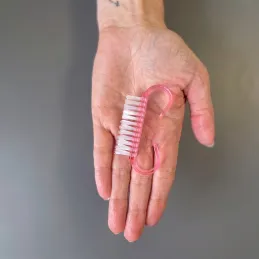 Brosse manucure pour les mains - 10 pcs / Rose
