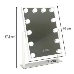 Miroir cosmétique avec lumière LED MELANIA MINI / Blanc