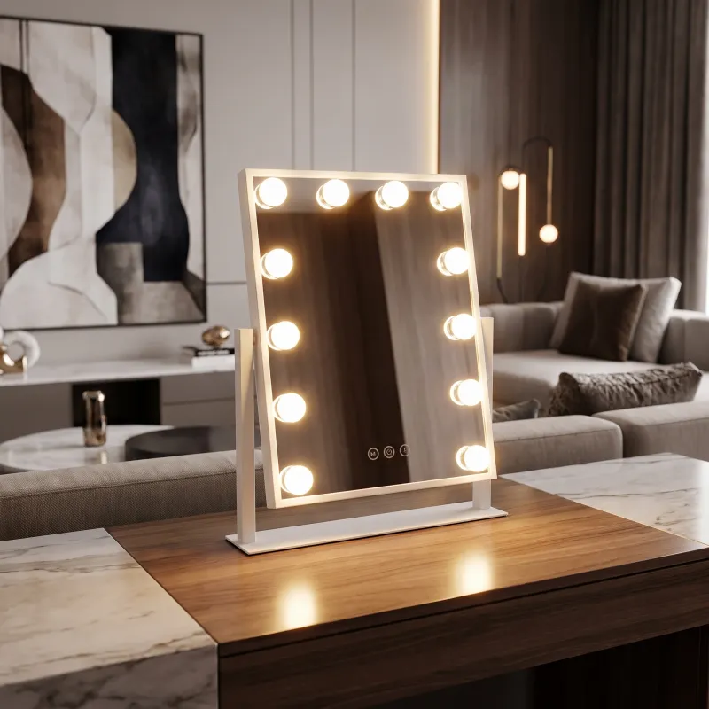 Miroir cosmétique avec lumière LED MELANIA MINI / Blanc